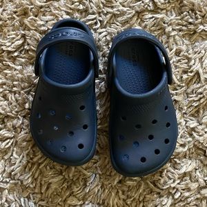 Toddler navy blue Crocs